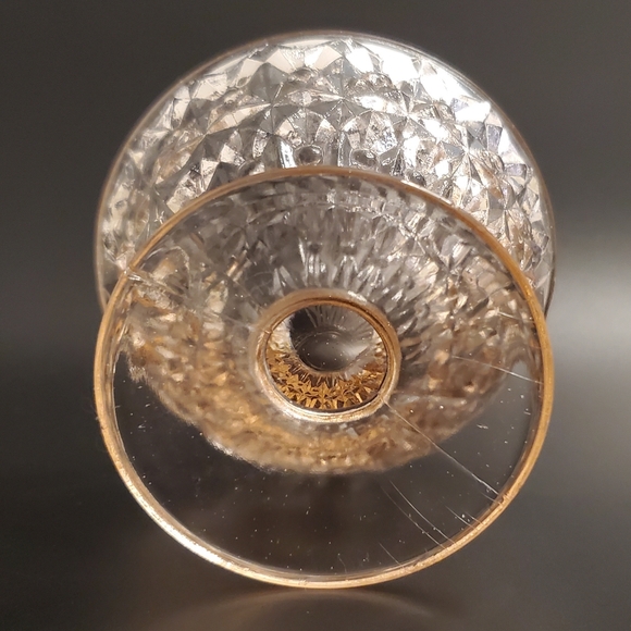 1940s "Holiday Pink" 2 3/4" Tall Champagne Sherbet Compote by Jeannette - Picture 13 of 16